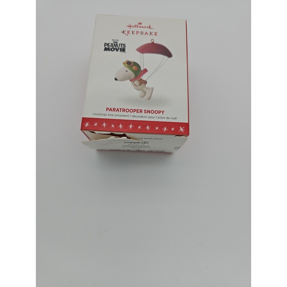 2016 Hallmark Miniature Ornament PARATROOPER SNOOPY The Peanuts Movie NIB